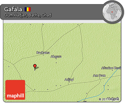 Physical 3D Map of Gafala