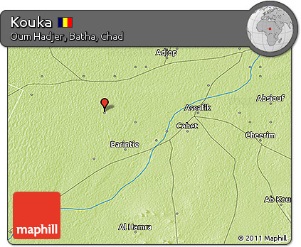 Physical 3D Map of Kouka
