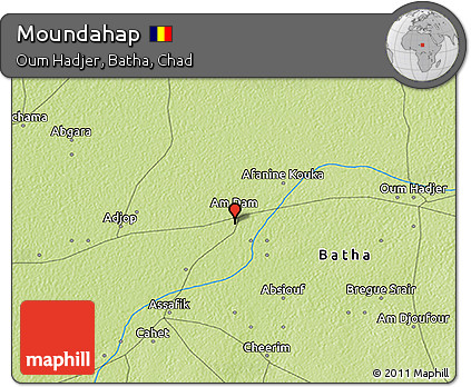 Physical 3D Map of Moundahap