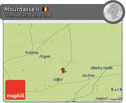 Physical 3D Map of Mourdasse II
