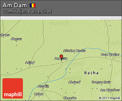 Physical 3D Map of Am Dam