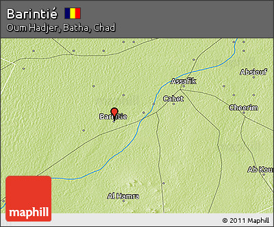 Physical 3D Map of Barintié