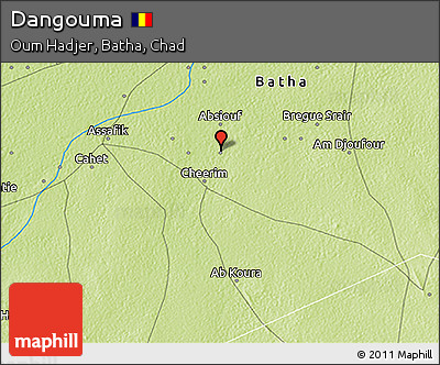 Physical 3D Map of Dangouma