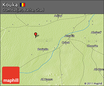 Physical 3D Map of Kouka