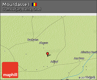 Physical 3D Map of Mourdasse I
