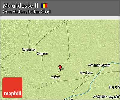 Physical 3D Map of Mourdasse II