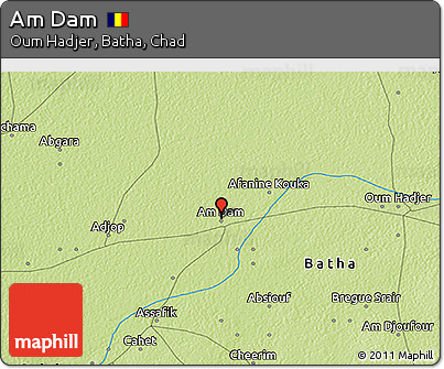 Physical 3D Map of Am Dam