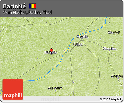 Physical 3D Map of Barintié