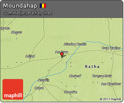 Physical 3D Map of Moundahap