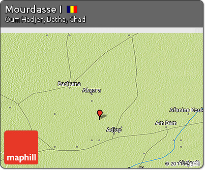 Physical 3D Map of Mourdasse I