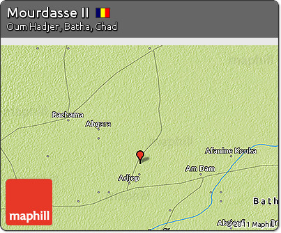 Physical 3D Map of Mourdasse II
