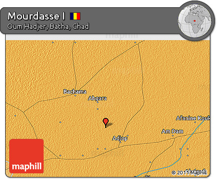 Political 3D Map of Mourdasse I