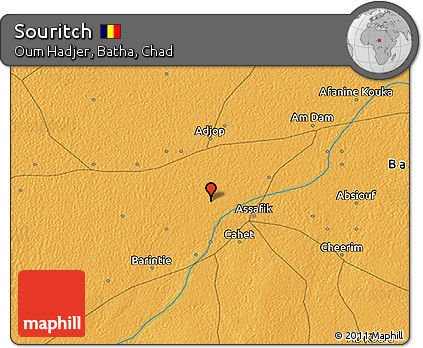 Political 3D Map of Souritch