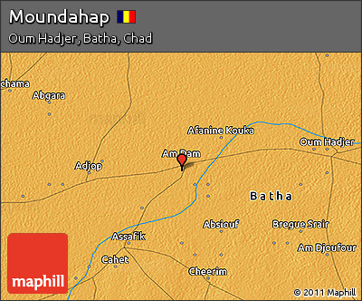 Political 3D Map of Moundahap