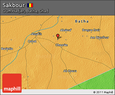 Political 3D Map of Sakbour