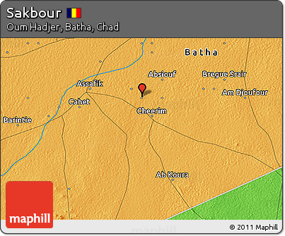 Political 3D Map of Sakbour