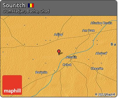 Political 3D Map of Souritch