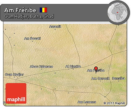 Satellite 3D Map of Am Fréribe