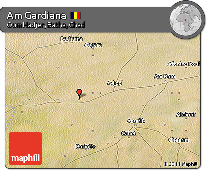 Satellite 3D Map of Am Gardiana