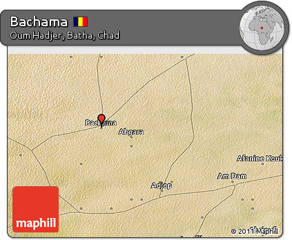 Satellite 3D Map of Bachama