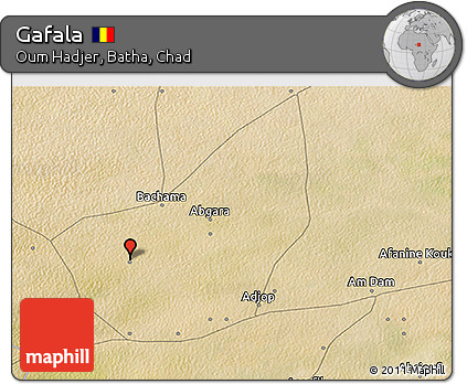 Satellite 3D Map of Gafala