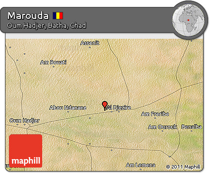 Satellite 3D Map of Marouda