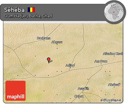 Satellite 3D Map of Séhéba