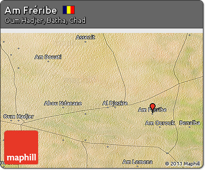 Satellite 3D Map of Am Fréribe