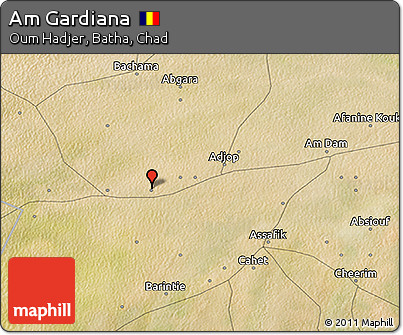 Satellite 3D Map of Am Gardiana