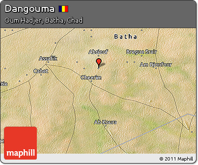 Satellite 3D Map of Dangouma
