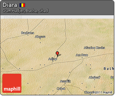 Satellite 3D Map of Diara