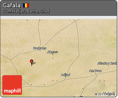 Satellite 3D Map of Gafala