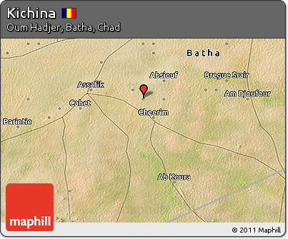 Satellite 3D Map of Kichina