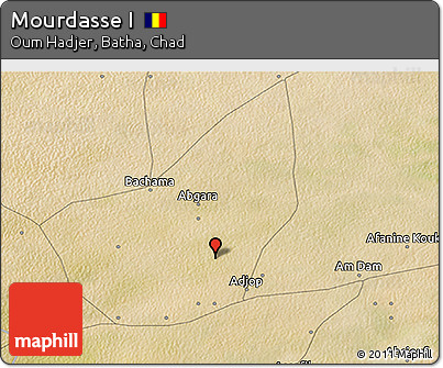 Satellite 3D Map of Mourdasse I
