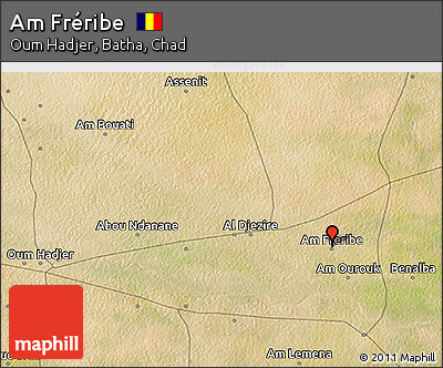 Satellite 3D Map of Am Fréribe