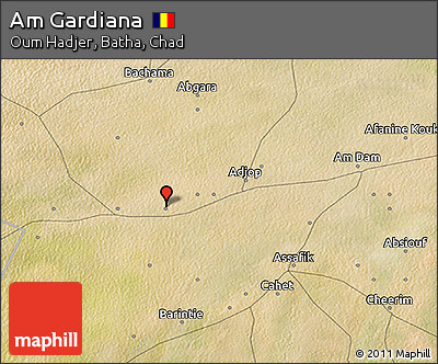 Satellite 3D Map of Am Gardiana