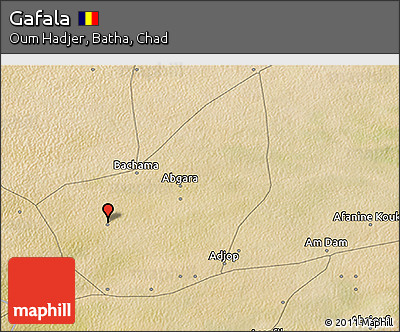 Satellite 3D Map of Gafala