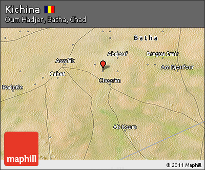 Satellite 3D Map of Kichina