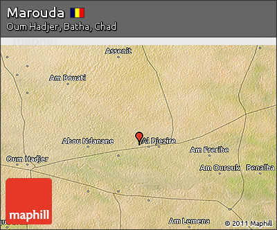Satellite 3D Map of Marouda