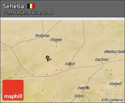 Satellite 3D Map of Séhéba