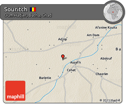 Shaded Relief 3D Map of Souritch