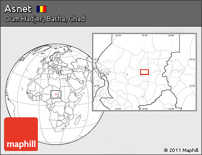 Blank Location Map of Asnet