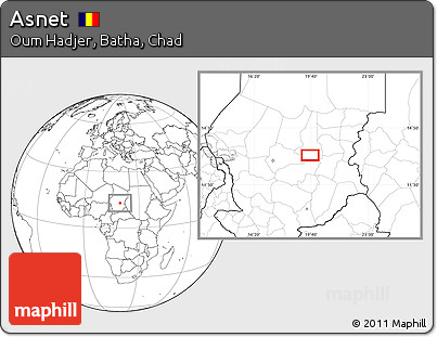 Blank Location Map of Asnet