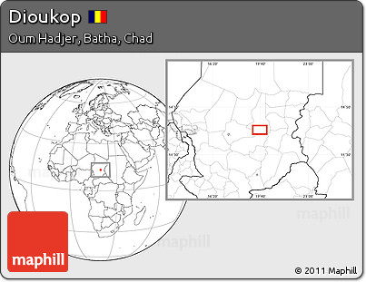 Blank Location Map of Dioukop