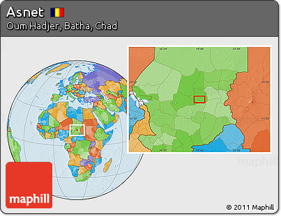 Political Location Map of Asnet
