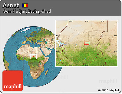 Satellite Location Map of Asnet