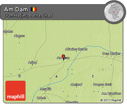 Physical Map of Am Dam