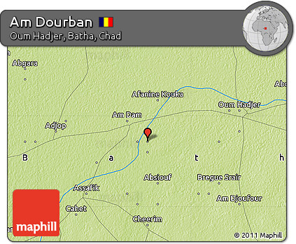 Physical Map of Am Dourban