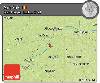Physical Map of Am Sak