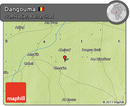 Physical Map of Dangouma